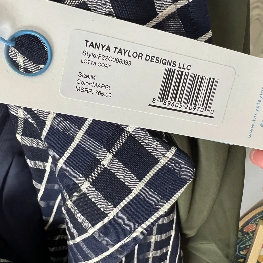 Tanya Taylor Lotta Plaid Coat NWT Medium - Picture 6 of 7